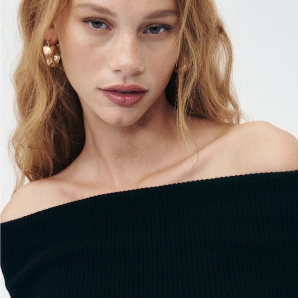 NWT NAADAM Cashmere Off The Shoulder Sweater - Picture 3 of 11